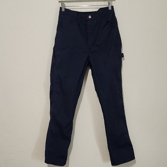RED KAP Other - Blue Cargo Pants with Straight Leg Design
